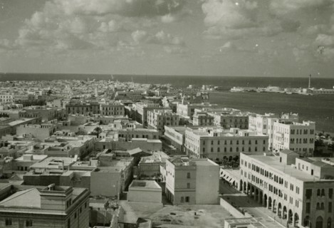The port and the old city of Tripoli.