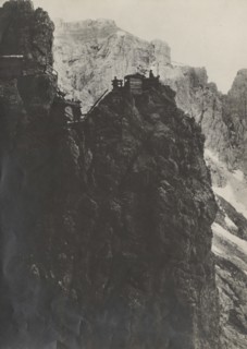An observatory on Lagazuoi, in Cadore.