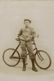 Portrait of the cyclist Manlio Ortore