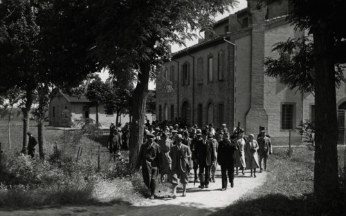 The visit to the Lamone reclamation works.