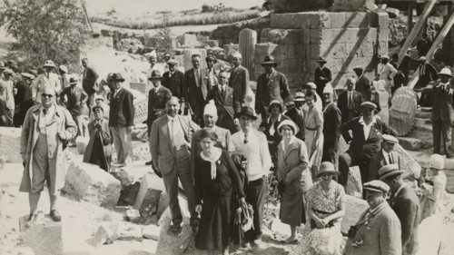 Excursionists at Leptis Magna. 
	
		1931