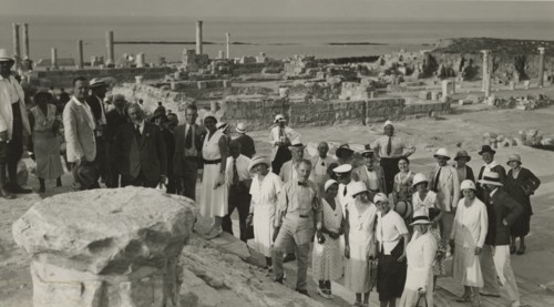 Excursionists in Sabratha. 1931