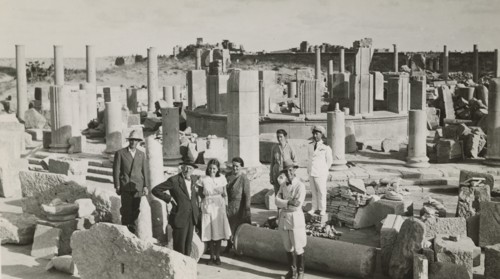 Excursionists at Leptis Magna. 1931