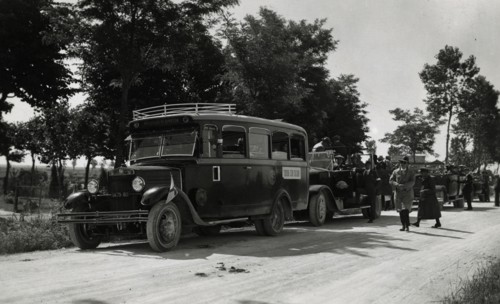 The visit to the Lamone reclamation works. 1931