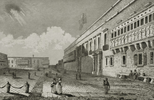 Valletta, Malta. Grandmaster's Palace. Built between the 16th and 18th centuries, it was the