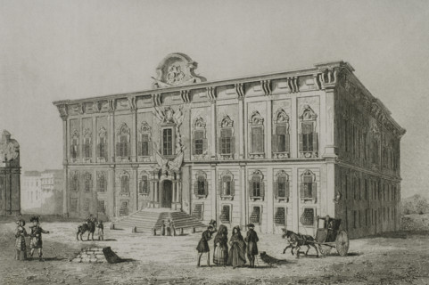 Valletta, Malta. Auberge de Castille. Building constructed in the Baroque style under the