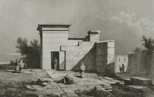 Malta. Ruins of an ancient Phoenician house. Engraving. Lemaitre direxit. History of Malta and