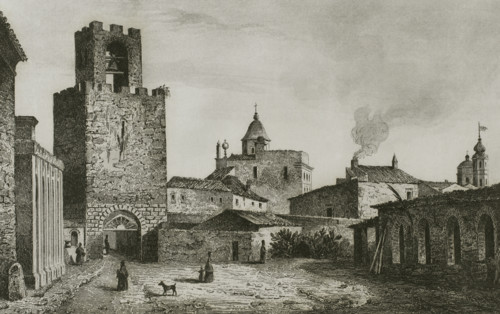 Sardinia. Oristano. Torre di San Cristoforo (Tower of St. Christophoros), erected in 1290. It was