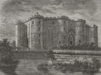 History of France. Paris. The Bastille. Fortress built in 1370 to defend the eastern entrance to