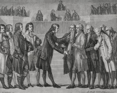 French Revolution. French Constitution of 1791. It was the first written constitution in France,