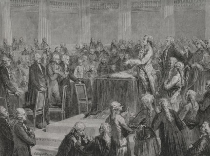 French Revolution. French Constitution of 1791. It was the first written constitution in France,