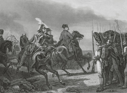 Battle of Jena (14 October 1806). The French army under Napoleon defeated the Prussian troops