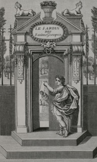 Illustration for the frontispiece of ""Le Jardin des racines grecques"" (The Garden of Greek Roots)