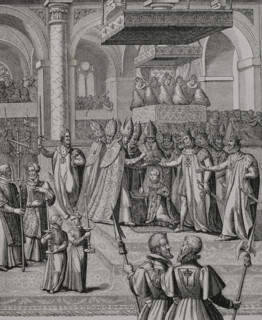 Louis XIII ""the Just"" (1601-1643). King of France and Navarre (1610-1643). Coronation of Louis