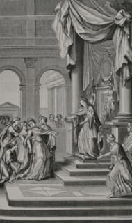Esther"". Tragedy written in 1689 by French poet and dramatist Jean Racine (1639-1699). It consists