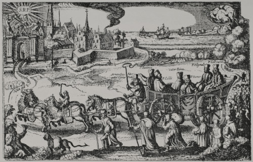 France. Anonymous allegorical engraving relating to the expulsion of the Jesuits, following Antoine