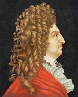 Louis XIV, known as ""the Sun King"" (1638-1715). King of France (1643-1715). Portrait. Lithograph