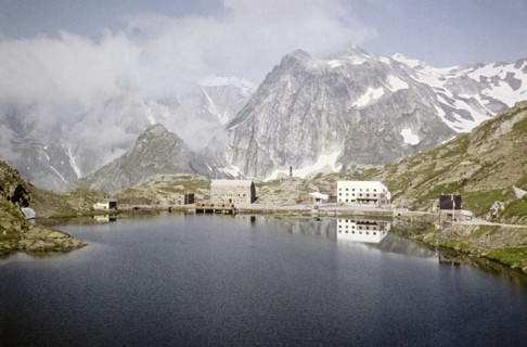 Hospice du Grand Saint Bernard, Pennine Alps, Monastery buildings, Saint Bernard Pass, Valais,