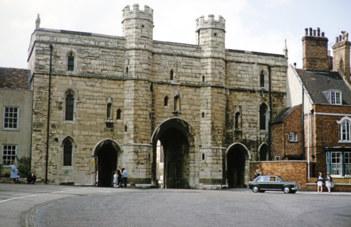 Exchequer Gate, Lincoln, Lincolnshire, England, UK early 1960s.