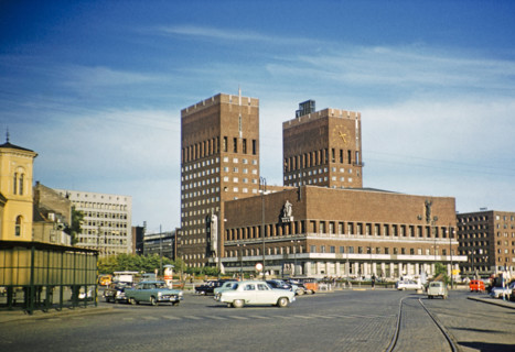 Radhuset, City Hall government building in city centre, Oslo, Norway, 1958 architects Arnstein