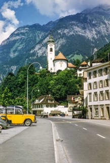 Church of the Sacred Heart of Jesus, Pfarrkirche Herz Jesu, Fluelen or Flüelen, Lake Lucerne,