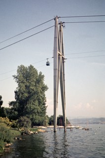 Cable car Lake Zurich, Zurich, Switzerland, Europe 1959.