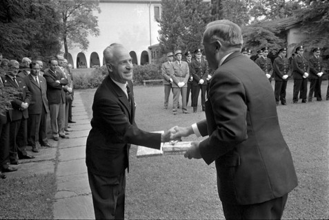 Final test and swearing-in ceremony of policeman, Lucerne 1966