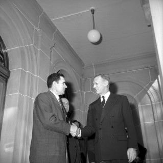 Laos conference in Geneva 1961: Andrei A. Gromyko, Couve de Murville