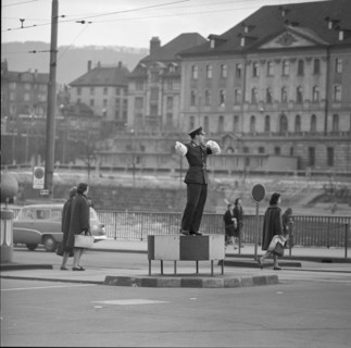 Policeman with new uniform, Zurich 1962