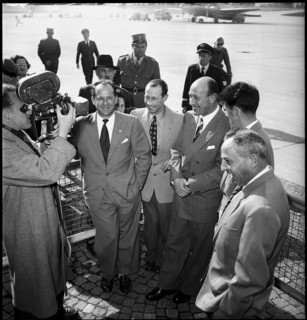 Departure of the Swiss Mount Everest expedition 1952, Geneva International Airport