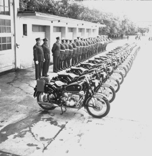 Cantonal police Zurich 1957: motorcycles