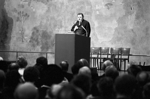 Franz Josef Strauss at Boersensaal, Zurich 1970