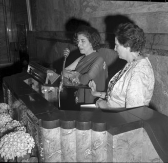 Begum Anwar G. Ahmed, chairwoman of the IAW. Zurich 1965