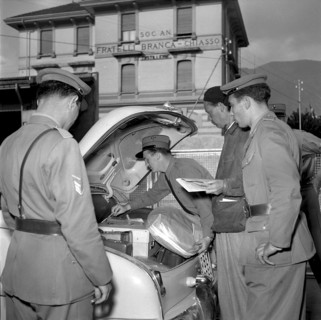 Ponte Chiasso border crossing 1951