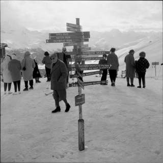 Tourists, Corviglia St. Moritz 1959