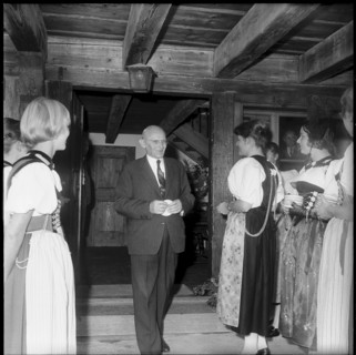 Swiss diplomats conference: excursion in Lagnau, Emmental 1961