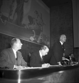 United Nations Appeal for Children (UNAC) 1948: Boissier, president of the meeting
