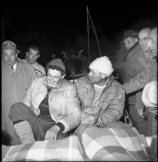 First ascent of the Matterhorn North Face in winter, 1962: Hilti von Allmen (with frostbites on