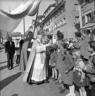 Confirmation by bishop von Streng in Beromunster 1958