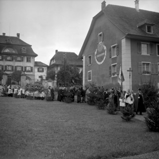 Inauguration of the provost of Beromunster, Msgr. Kopp, 1954