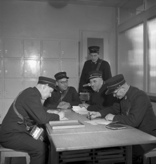 Christmas Eve 1953: ticket collectors