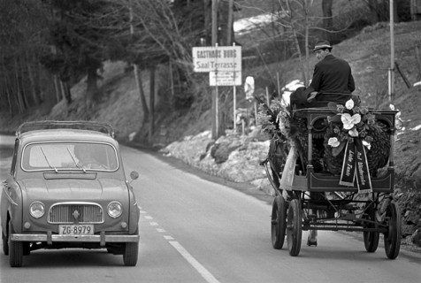 Hearse near Schwyz 1969