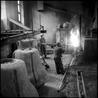 Aarau, mould, Ruetschi bell foundry  1958