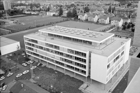 Opening of high school Bern-Neufeld, 1966