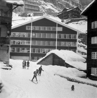New school in Zermatt, 1959