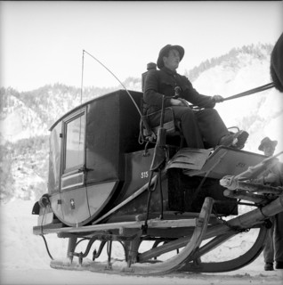 Post sledge Versam - Safien 1953