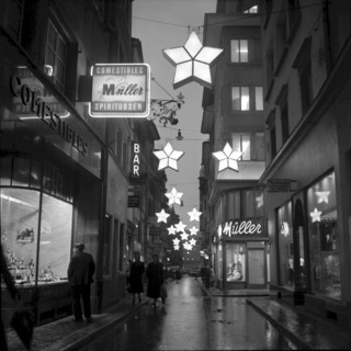 Christmas Lighting in Lucerne 1952