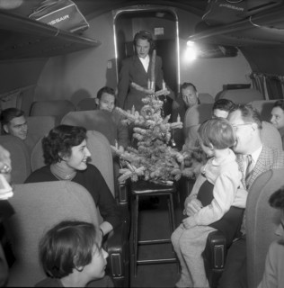 Christmas Eve, Swissair Airplane 1953