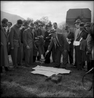 Sion post office construction project presentation 1953