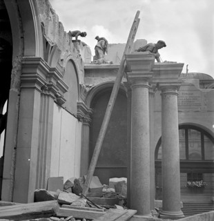 Historical building under renovation, 1939